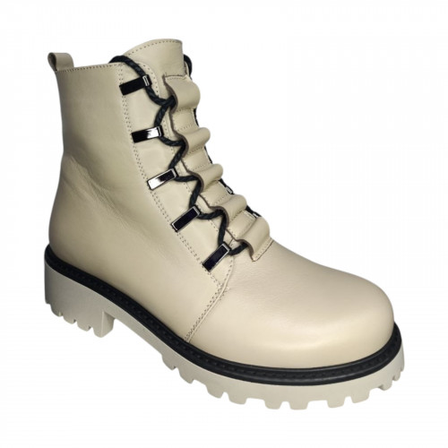 Ботинки женские кожаные KATRIN A 380 визон мех