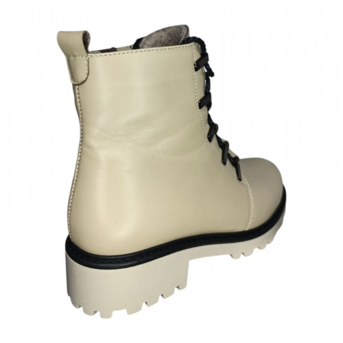 Ботинки женские кожаные KATRIN A 380 визон мех