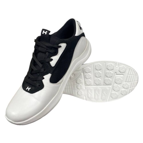 Кроссовки мужские кожаные DENAR A10 05 белые черные