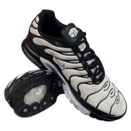 Кроссовки мужские текстильные NIKE AIR MAX TN PLUS 1095-3 бело-черный
