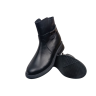 Черевики жіночі шкіряні FOOT STEP 519 01 чорні хутро