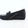 Туфли женские кожаные на танкетке CB Violeta 2000 black 