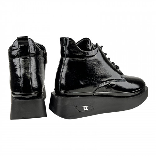 Ботинки Женские кожаные SPRINGER 3111 401 Lak черный