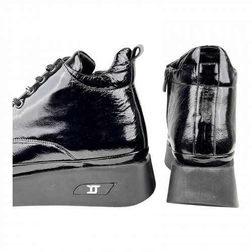 Ботинки Женские кожаные SPRINGER 3111 401 Lak черный