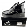 Ботинки Женские кожаные SPRINGER 3111 401 Lak черный