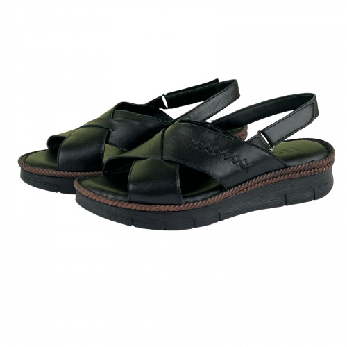 Босоножки Женские кожаные ROVIGO 1020 01 черный