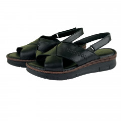 Босоножки Женские кожаные ROVIGO 1020 01 черный