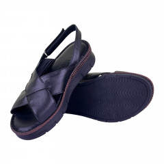 Босоножки Женские кожаные ROVIGO 1020 01 черный