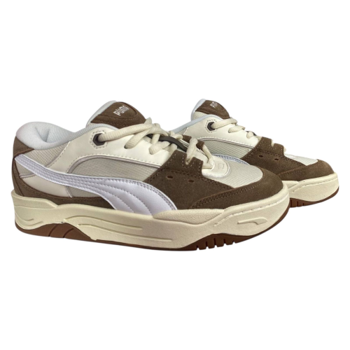 Сникеры мужские замшевые PUMA Sneakers 180-8 бежево-коричневые 