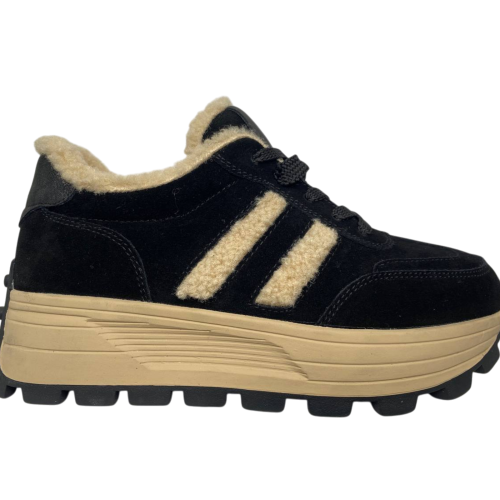 Черевики жіночі замшеві ALLSY 202926 хутро