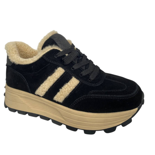 Черевики жіночі замшеві ALLSY 202926 хутро