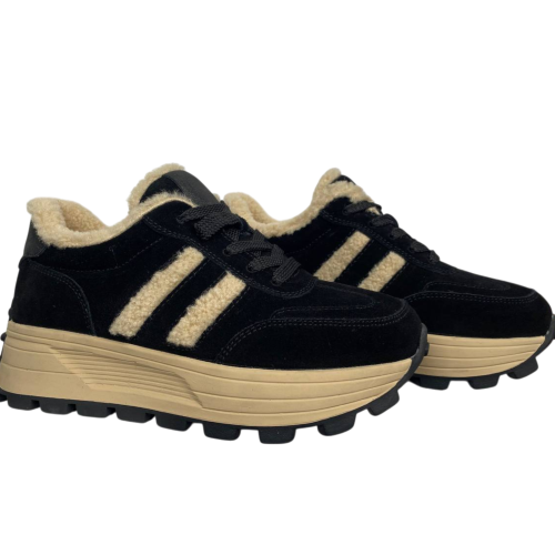 Черевики жіночі замшеві ALLSY 202926 хутро