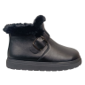 Черевики жіночі шкіряні FOOT STEP 551 чорні хутро