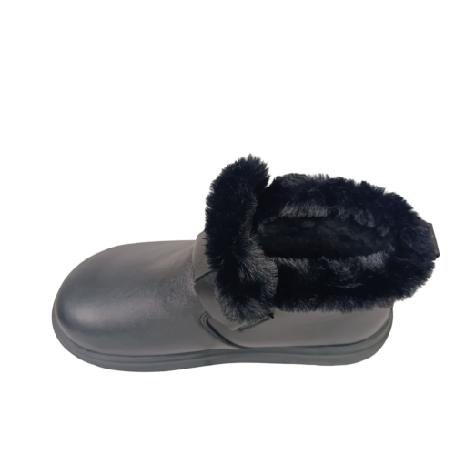 Черевики жіночі шкіряні FOOT STEP 551 чорні хутро