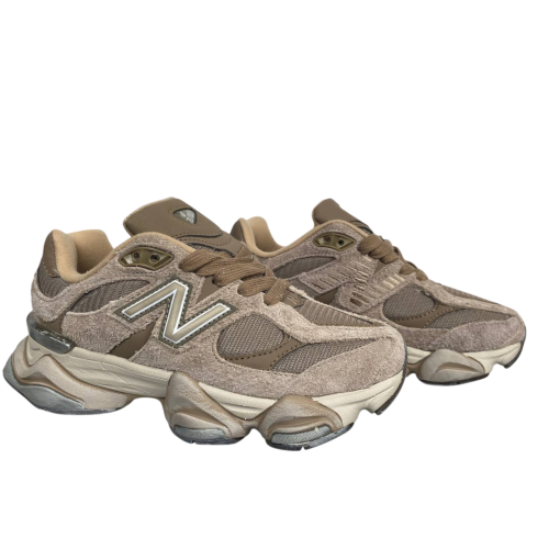 Кроссовки женские замшевые текстильные New Balance B9060-80 brown-grey