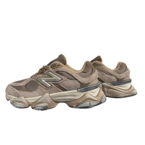 Кроссовки женские замшевые текстильные New Balance B9060-80 brown-grey