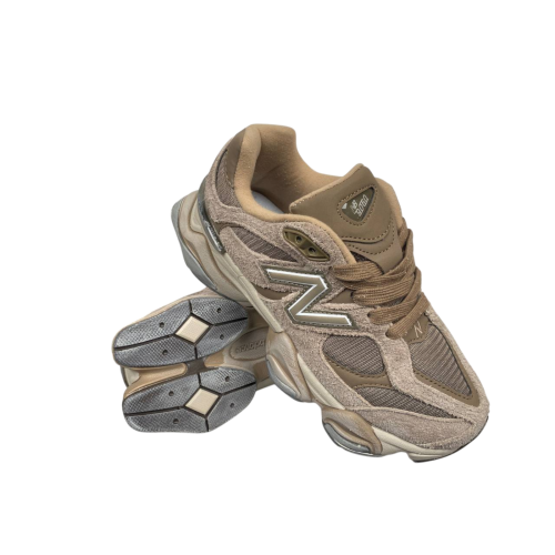 Кроссовки женские замшевые текстильные New Balance B9060-80 brown-grey