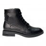 Ботинки Женские кожаные PRELLESTA 2121 черный байка