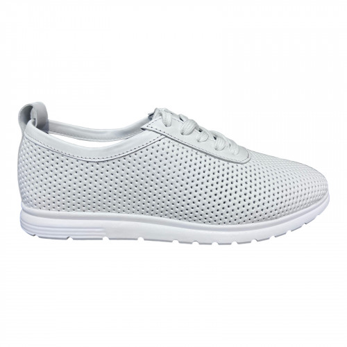 Кросівки Жіночі шкіряні LONYS 261 05 білий перфорація