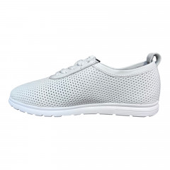 Кроссовки Женские кожаные LONYS 261 05 белый перфорация