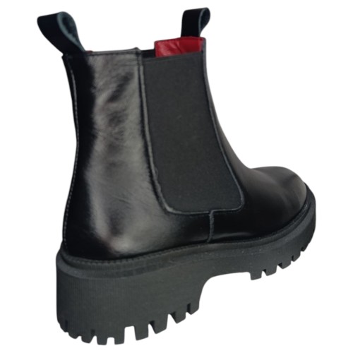 Ботинки женские кожаные LONYS 04/5 01 черный мех