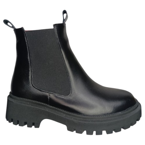 Ботинки женские кожаные LONYS 04/5 01 черный мех