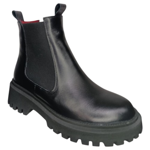 Ботинки женские кожаные LONYS 04/5 01 черный мех