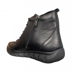 Черевики жіночі шкіряні CANBERK 3910 01 чорні хутро