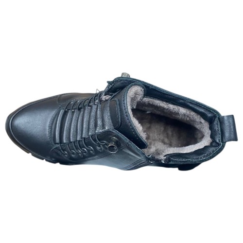 Ботинки женские кожаные CANBERK 3910 01 черный мех