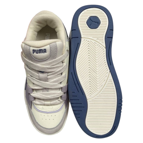 Сникеры женские замшевые PUMA Sneakers 180-44 бежево-фиолетовые