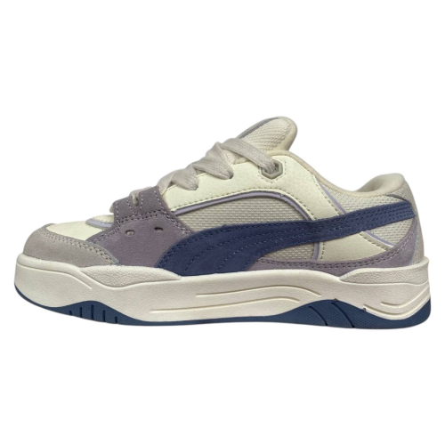 Сникеры женские замшевые PUMA Sneakers 180-44 бежево-фиолетовые