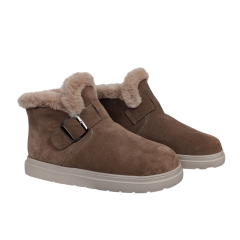 Черевики жіночі замшеві FOOT STEP 551 22 горіх хутро