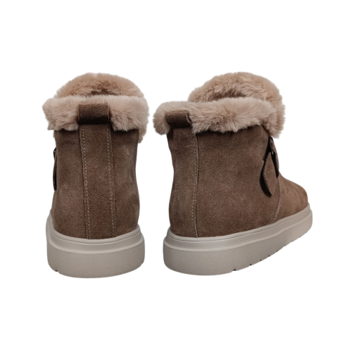Черевики жіночі замшеві FOOT STEP 551 22 горіх хутро