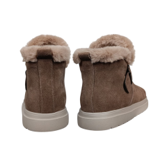 Черевики жіночі замшеві FOOT STEP 551 22 горіх хутро