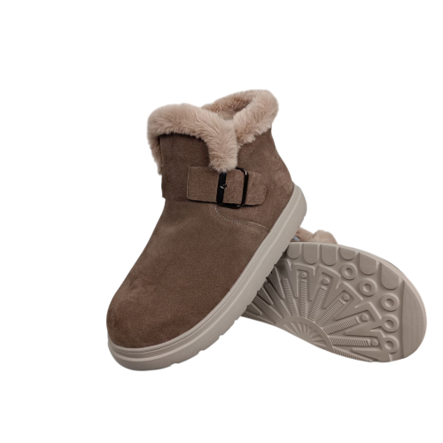 Черевики жіночі замшеві FOOT STEP 551 22 горіх хутро