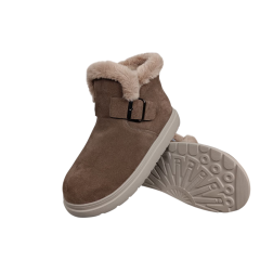 Черевики жіночі замшеві FOOT STEP 551 22 горіх хутро