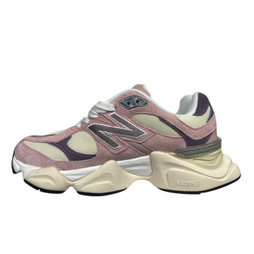 Кроссовки женские замшевые текстильные New Balance B9060-103 pink-beige