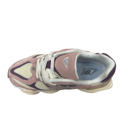 Кроссовки женские замшевые текстильные New Balance B9060-103 pink-beige