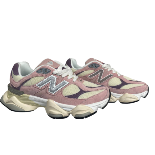 Кроссовки женские замшевые текстильные New Balance B9060-103 pink-beige