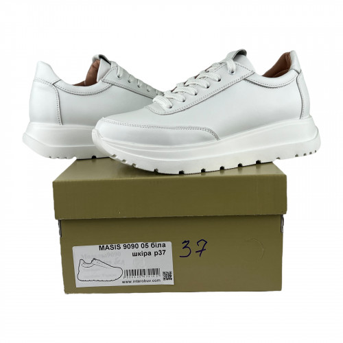 Кросівки Жіночі шкіряні MASIS 9090 05 білий