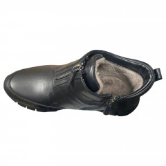 Черевики жіночі шкіряні CANBERK 3620 01 чорні хутро