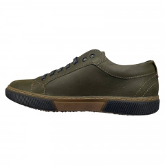 Кеды мужские кожаные HAMMA 705/45 хаки темно зеленый муст 