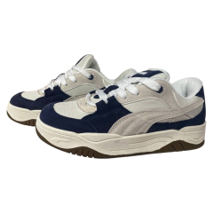 Сникеры мужские замшевые PUMA Sneakers 180-9 бело синие 