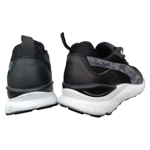 Кроссовки мужские текстильные DENAR P-5 01 черно-серая сетка