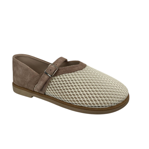 Лоферы женские замшевые текстильные Marcco CITY Shore бежевые