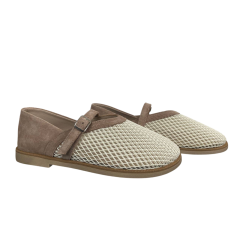 Лоферы женские замшевые текстильные Marcco CITY Shore бежевые