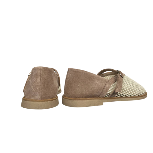 Лоферы женские замшевые текстильные Marcco CITY Shore бежевые