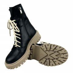 Ботинки Женские кожаные SPRINGER 027-2 черный