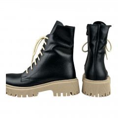 Ботинки Женские кожаные SPRINGER 027-2 черный