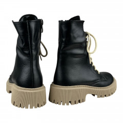 Ботинки Женские кожаные SPRINGER 027-2 черный